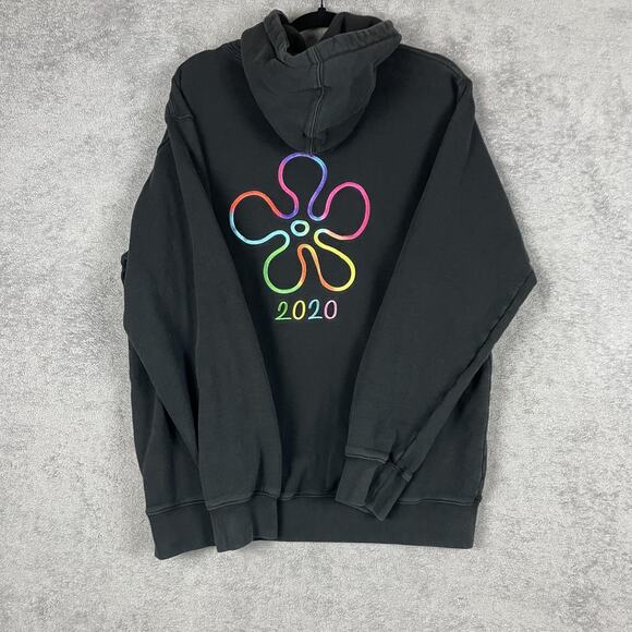 Teddy Fresh SpongeBob Hoodie Mens Large Black 2020 Embroidered Nickelodeon - Picture 11 of 13
